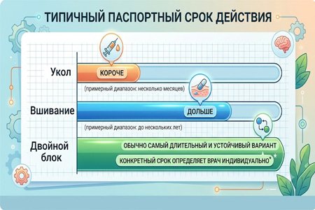 Инфографика &laquo;Типичный паспортный срок действия&raquo;: сравнение длительности методов
